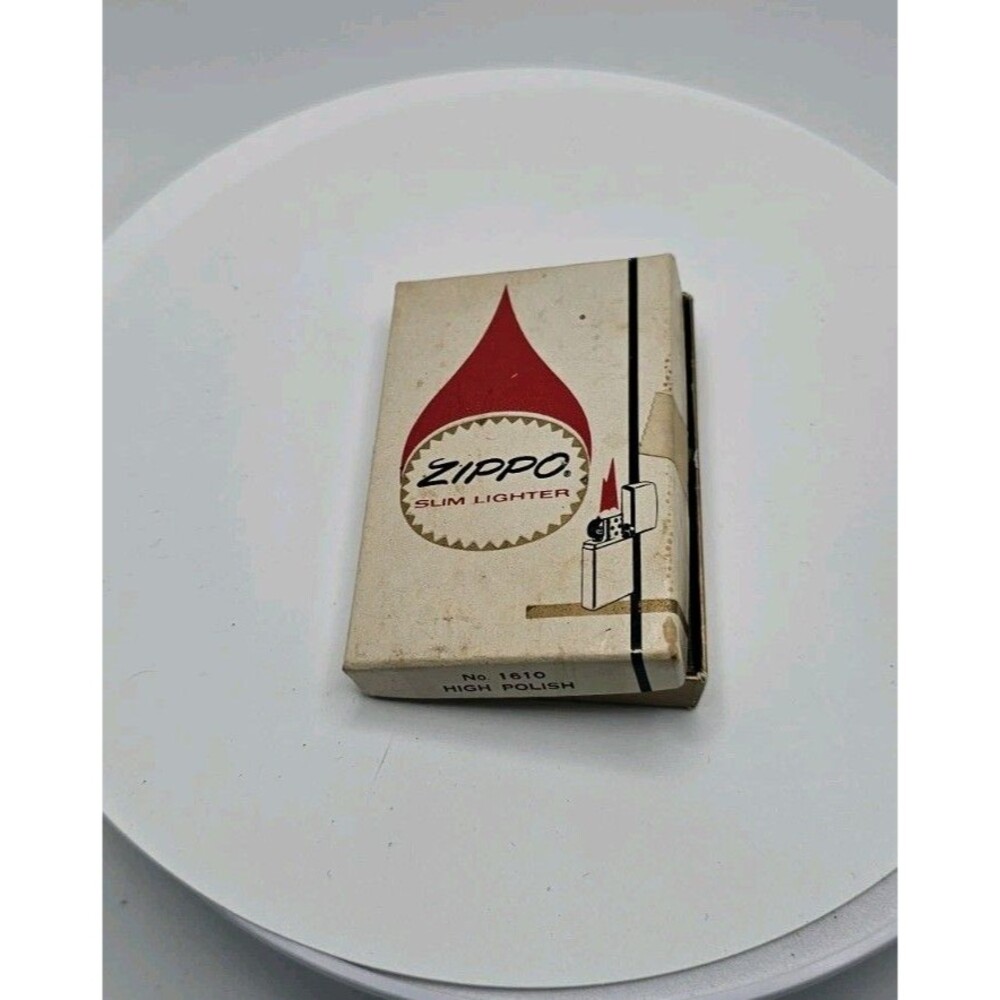 Vintage 1960’s Zippo Lighter New In The Box No. 1610